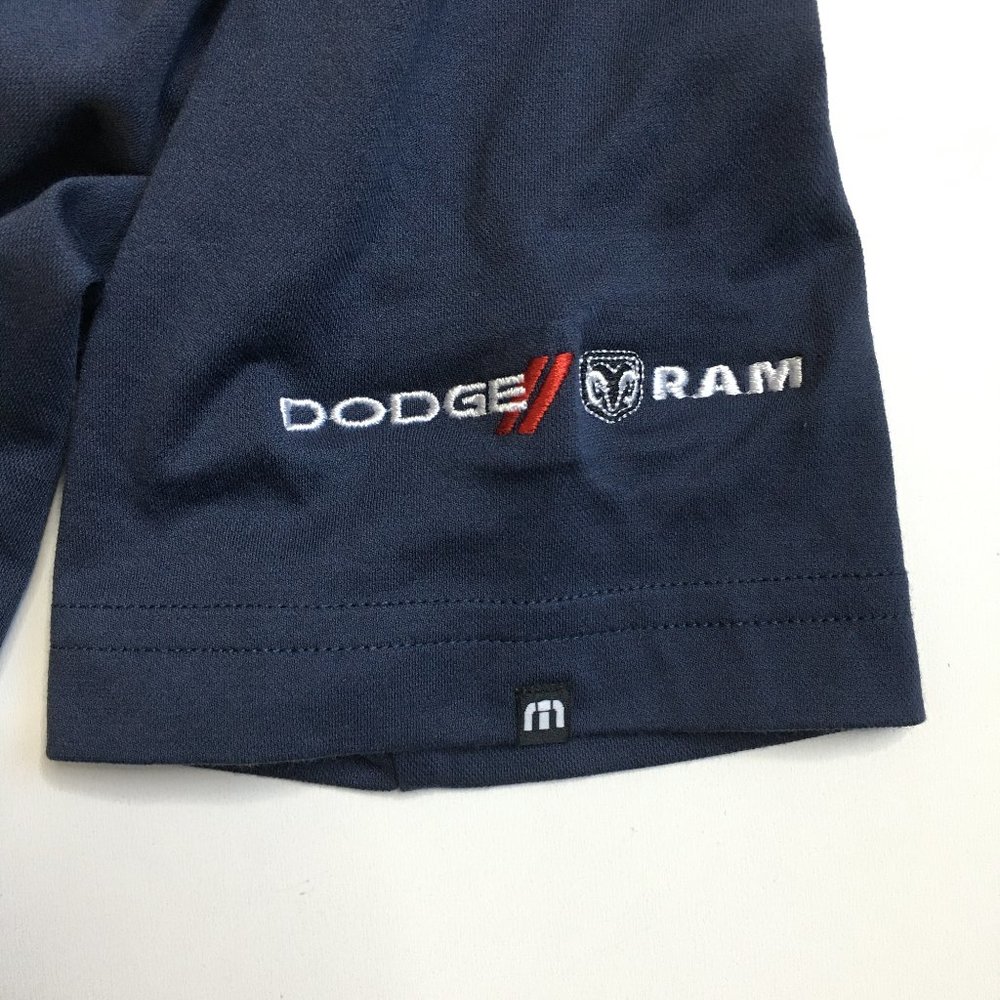 TRAVIS MATHEW Dark Blue Dodge Ram Chrysler Jeep Embroidery Short Sleeve Shirt - Picture 6 of 12